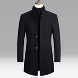 Men's Stand Collar Button Coat