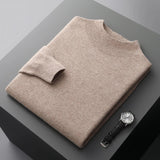 Men's Mock Neck Knit Sweater