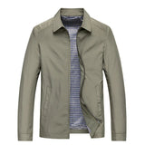 Men's Weather-Resistant Full-Zip Collared Jacket