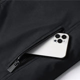 Men's Stand Collar Zip Bomber Jacket