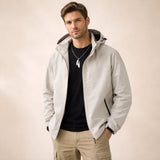 Men's Waterproof Hooded Softshell Rain Jacket