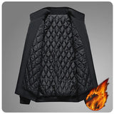 Men's Stand Collar Zip Bomber Jacket