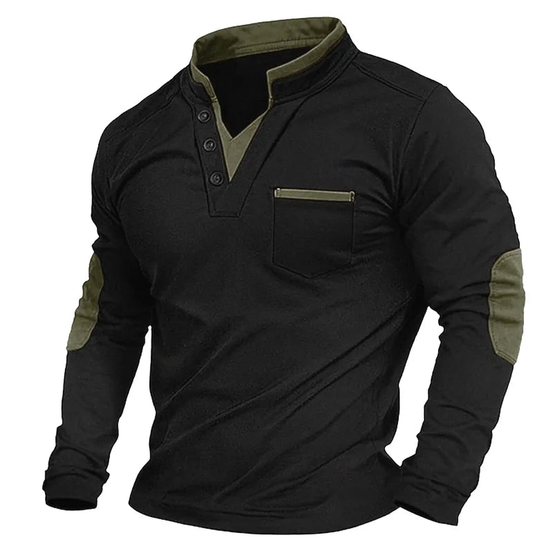 Men's Deep V-Neck Knitted Sweater