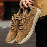 Men's Suede Casual Lace-Up Sneakers