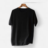Men's Fine Knit Crew Neck T-Shirt