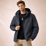 Men's Waterproof Hooded Softshell Rain Jacket