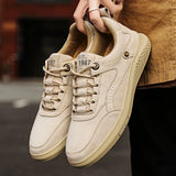 Men's Suede Casual Lace-Up Sneakers