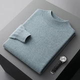 Men's Mock Neck Knit Sweater