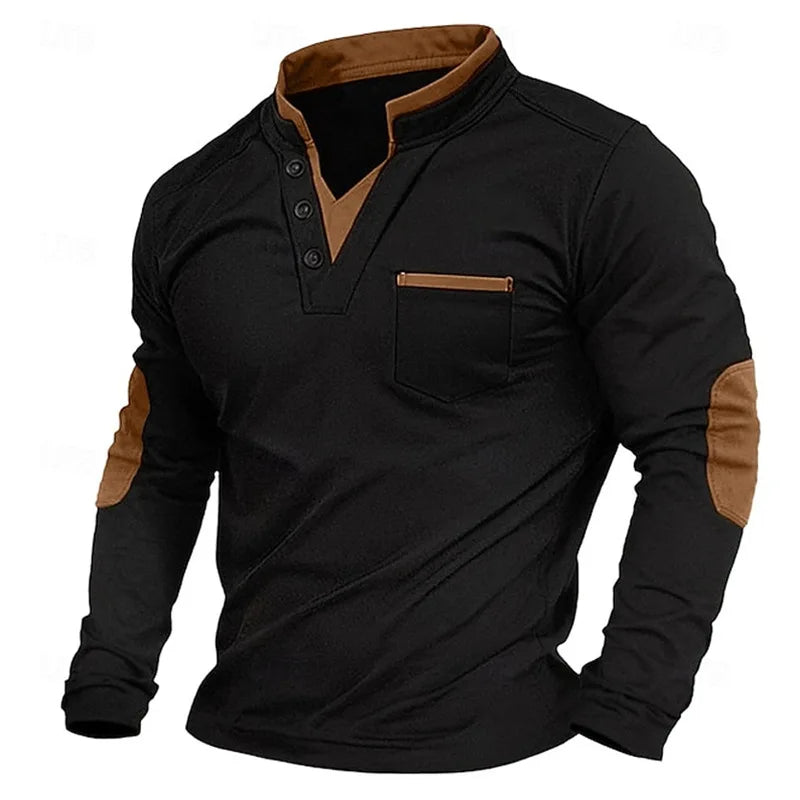 Men's Deep V-Neck Knitted Sweater