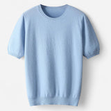Men's Fine Knit Crew Neck T-Shirt