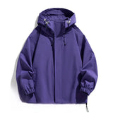 Men's Hooded Half Zip Windbreaker Jacket