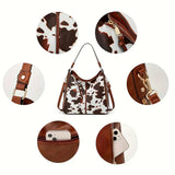 Women's Signature Brown Leather Bag
