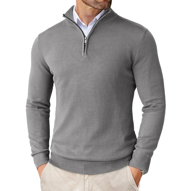 Men's Half-Zip Soft Knit Sweater