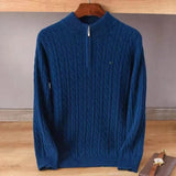 Men's Cable Knit Quarter Zip Sweater