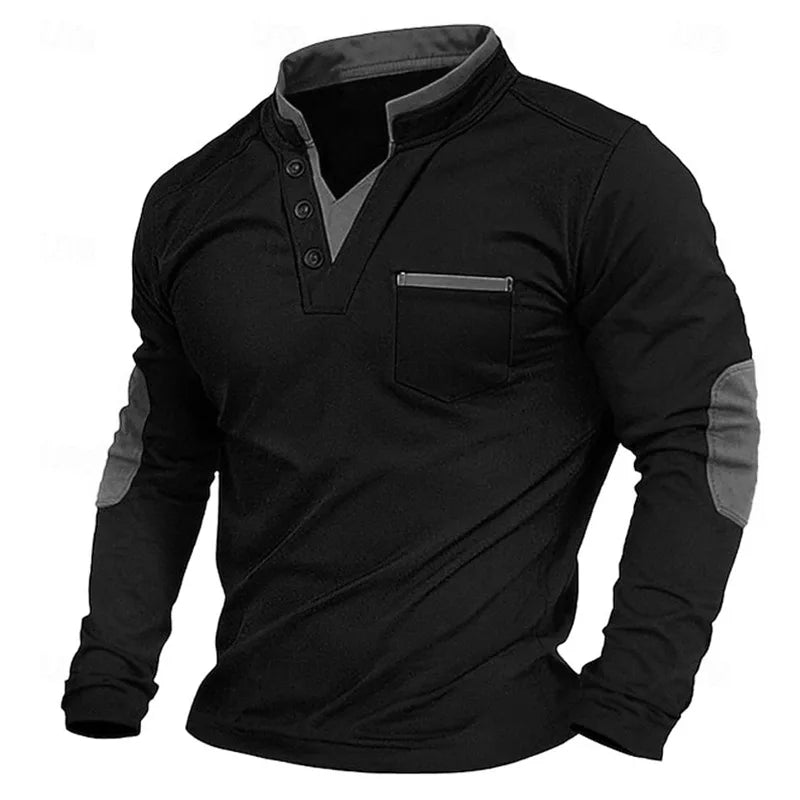 Men's Deep V-Neck Knitted Sweater