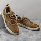 Men's Suede Casual Lace-Up Sneakers