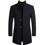 Men's Stand Collar Button Coat