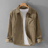 Men's Corduroy Button-Up Shirt