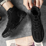 Men's Fleece Lined High Top Hiking Shoes