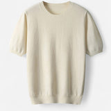 Men's Fine Knit Crew Neck T-Shirt