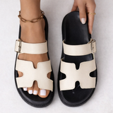 Women's Platform Buckle-Strap Open-Toe Summer Sandals