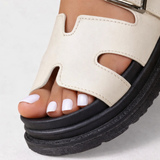 Women's Platform Buckle-Strap Open-Toe Summer Sandals