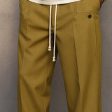 Men's Drawstring Wide Leg Trousers