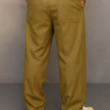 Men's Drawstring Wide Leg Trousers