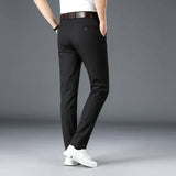 Men's Classic Slim-Fit Stretch Tailored Trousers