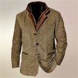 Men's Vintage Button Blazer Jacket