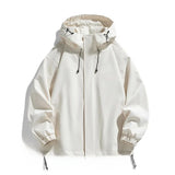 Men's Hooded Half Zip Windbreaker Jacket