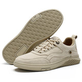 Men's Suede Casual Lace-Up Sneakers