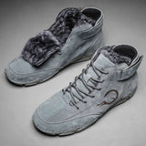 Men's Fleece Lined High Top Hiking Shoes