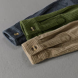 Men's Corduroy Button-Up Shirt
