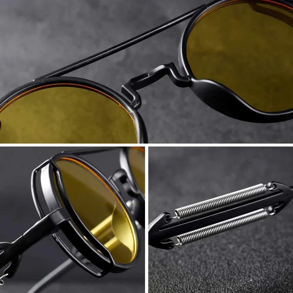 Men's Double-Bridge Metal Polarized UV400 Sunglasses