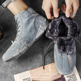 Men's Fleece Lined High Top Hiking Shoes