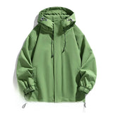 Men's Hooded Half Zip Windbreaker Jacket