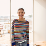 Women's Long Sleeve Fair Isle Knit Sweater