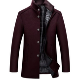 Men's Layered Stand Collar Coat