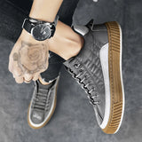Men's Low Top Canvas Lace-Up Sneakers