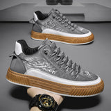 Men's Low Top Canvas Lace-Up Sneakers