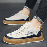 Men's Low Top Canvas Lace-Up Sneakers