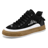 Men's Low Top Canvas Lace-Up Sneakers