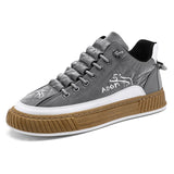 Men's Low Top Canvas Lace-Up Sneakers