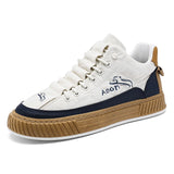 Men's Low Top Canvas Lace-Up Sneakers