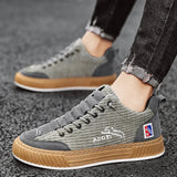 Men's Casual Canvas Lace-Up Sneakers