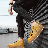 Men's Casual Canvas Lace-Up Sneakers