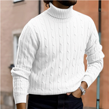 Men's Cotton Turtleneck Sweater in Multiple Colours