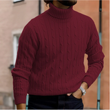 Men's Cotton Turtleneck Sweater in Multiple Colours