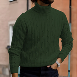 Men's Cotton Turtleneck Sweater in Multiple Colours